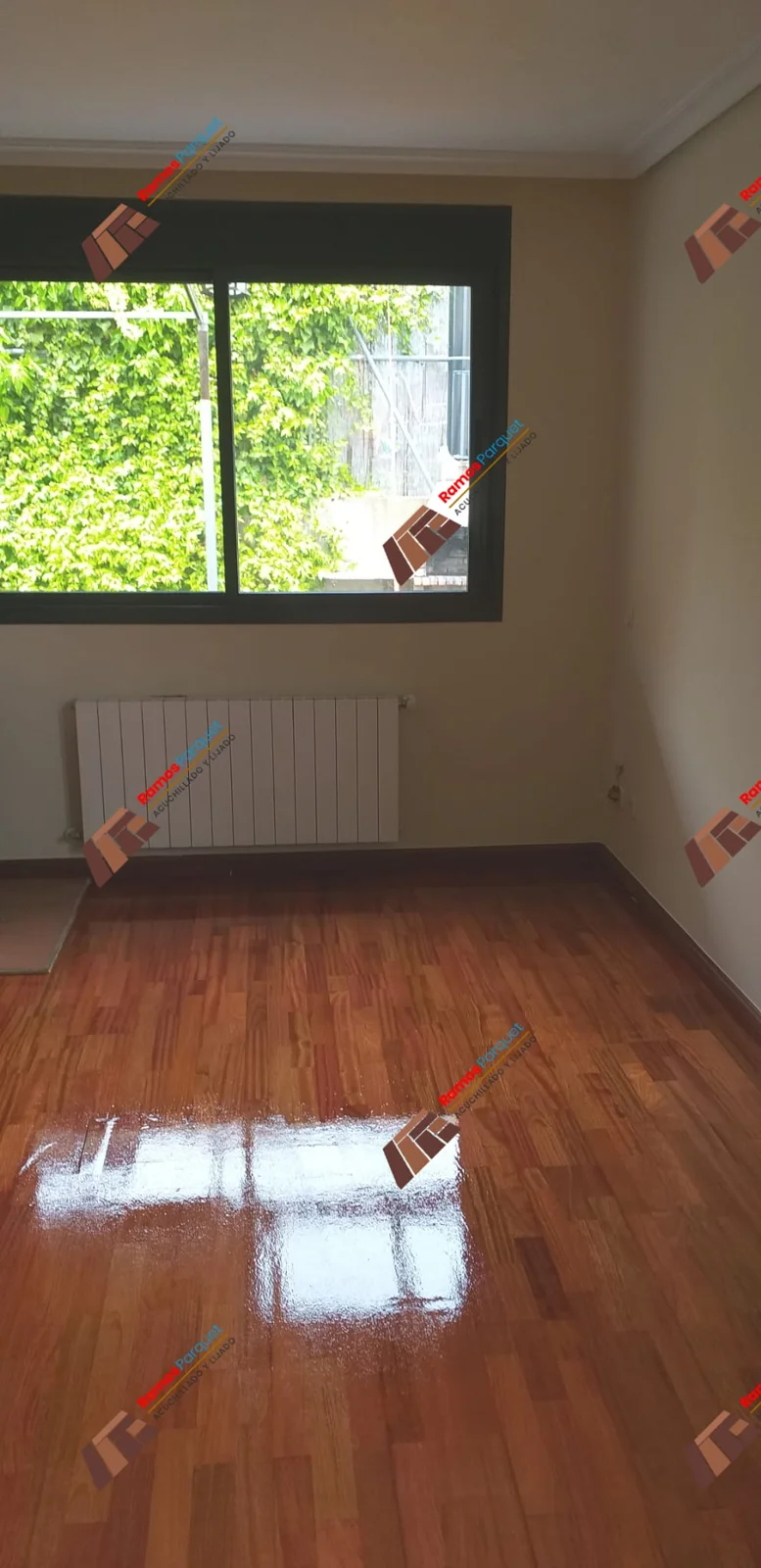 Suelo de madera restaurado